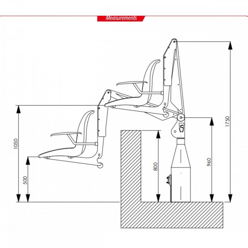 Σταθερός Γερανός Πισίνας F100M – Ανυψωτική Ικανότητα 140kg & Περιστροφή 340°