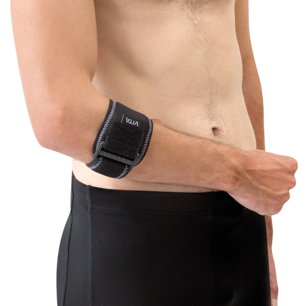 Δέστρα Επικονδυλίτιδας από Neoprene 3mm με Πίεστρο Συμπίεσης. One Size. Μαύρο. VITA 03-2-008.  Δέστρα Επικονδυλίτιδας από Neoprene 3mm με Πίεστρο Συμπίεσης. One Size. Μαύρο. VITA 03-2-008.