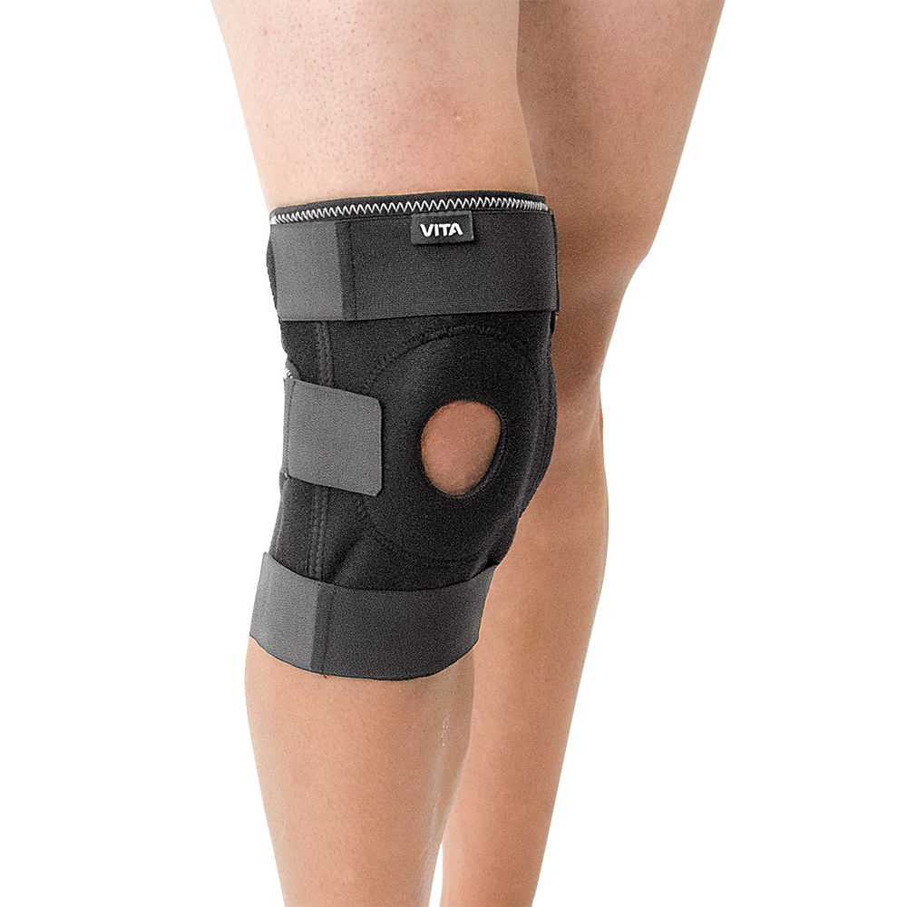 Επιγονατίδα Αεριζόμενου Neoprene 'Airtex' με Οπή και Άρθρωση Σταθεροποίησης. One Size. Αμφιδέξια. Μαύρο. VITA 06-2-023. Επιγονατίδα Αεριζόμενου Neoprene 'Airtex' με Οπή και Άρθρωση Σταθεροποίησης. One Size. Αμφιδέξια. Μαύρο. VITA 06-2-023.