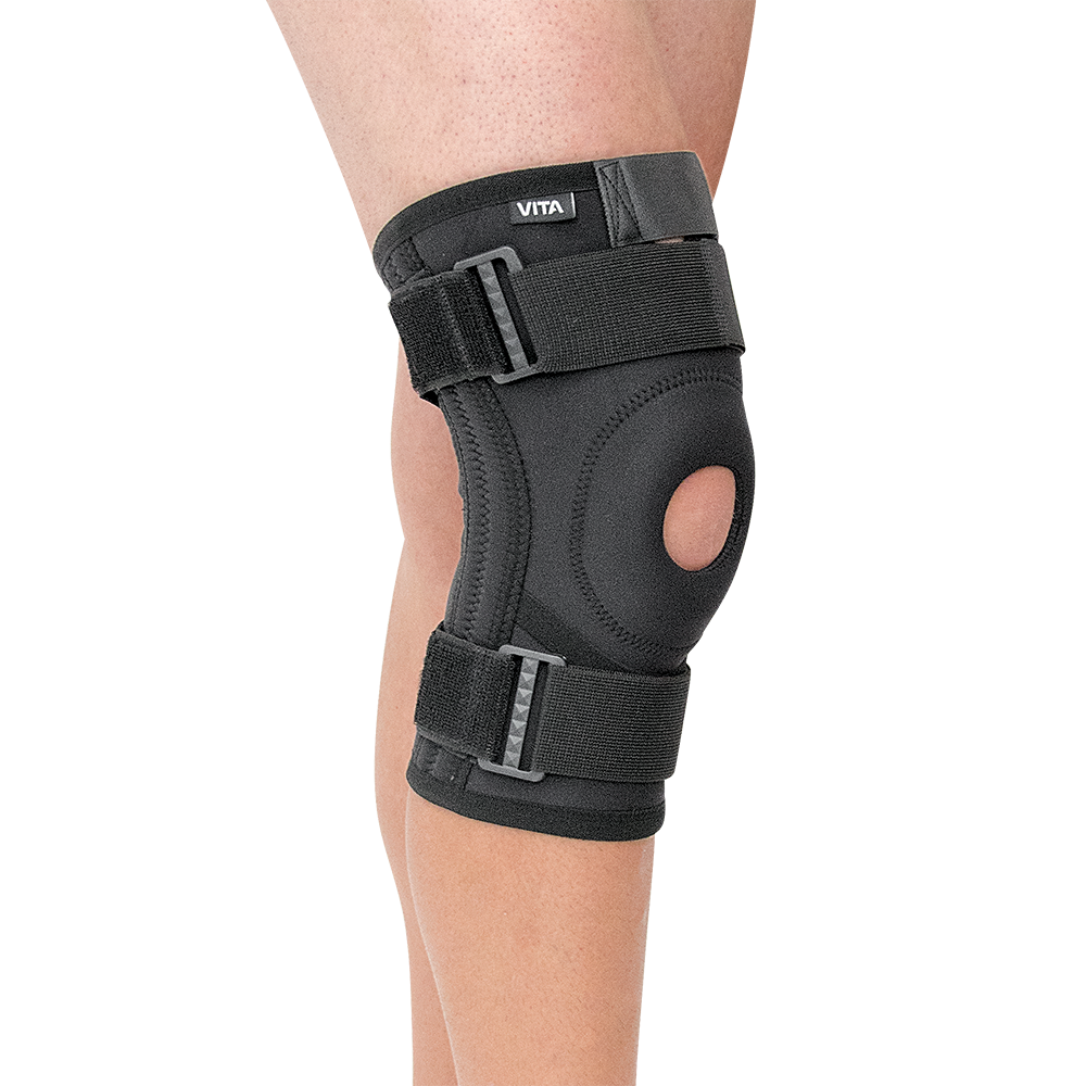 Επιγονατίδα Ελαφρού Neoprene με Οπή Σταθεροποίησης, Δέστρες Velcro και Μπανέλες Spiral. Αμφιδέξια. Μαύρο. VITA 06-2-036. Επιγονατίδα Ελαφρού Neoprene με Οπή Σταθεροποίησης, Δέστρες Velcro και Μπανέλες Spiral. Αμφιδέξια. Μαύρο. VITA 06-2-036.