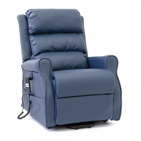 Ανακλινόμενη Ηλεκτρική Πολυλειτουργική Πολυθρόνα Ανύψωσης ARIA Vita Orthopedics. PU Blue.  Ανακλινόμενη Ηλεκτρική Πολυλειτουργική Πολυθρόνα Ανύψωσης ARIA Vita Orthopedics. PU Blue.