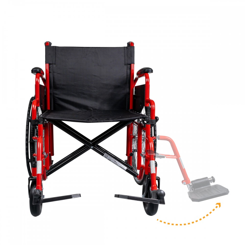 Αναπηρικό Αμαξίδιο Βαρέος Τύπου για Χρήστη 182Kg. Πλάτος Καθίσματος 56cm. Κόκκινο-Μαύρο. 0808527. Αναπηρικό Αμαξίδιο Βαρέος Τύπου για Χρήστη 182Kg. Πλάτος Καθίσματος 56cm. Κόκκινο-Μαύρο. 0808527.
