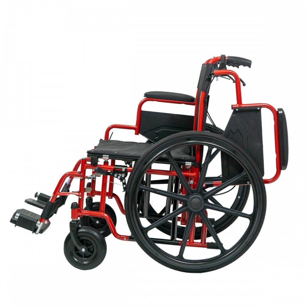 Αναπηρικό Αμαξίδιο Βαρέος Τύπου για Χρήστη 182Kg. Πλάτος Καθίσματος 56cm. Κόκκινο-Μαύρο. 0808527. Αναπηρικό Αμαξίδιο Βαρέος Τύπου για Χρήστη 182Kg. Πλάτος Καθίσματος 56cm. Κόκκινο-Μαύρο. 0808527.