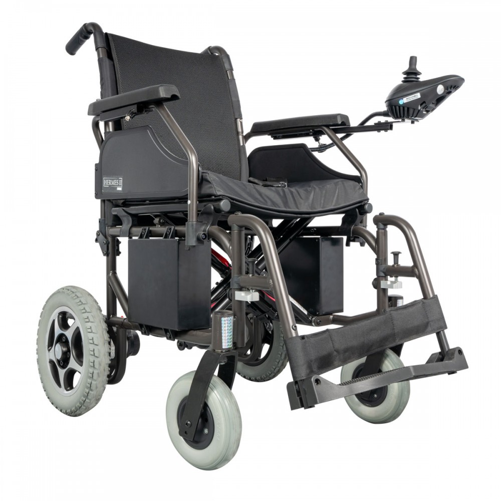 Αμαξίδιο Ηλεκτροκίνητο “HERMES II”. Πτυσσόμενο. Πλάτος Καθίσματος 45cm. Βάρος Χρήστη 120Kg. Σκούρο Γκρι. 0811315. Αμαξίδιο Ηλεκτροκίνητο “HERMES II”. Πτυσσόμενο. Πλάτος Καθίσματος 45cm. Βάρος Χρήστη 120Kg. Σκούρο Γκρι. 0811315.