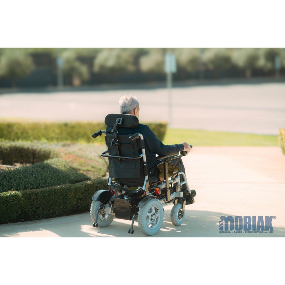 Ανακλινόμενο Ηλεκτροκίνητο Αναπηρικό Αμαξίδιο Αλουμινίου TITAN Recliner. Πλάτος Καθίσματος 44 cm. Ασημί. 0811317.  