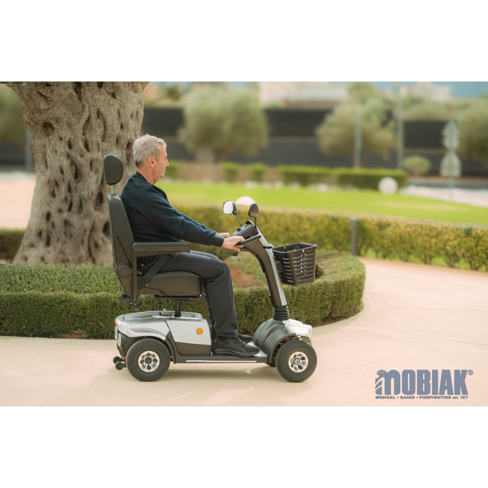 Αμαξίδιο Τύπου Scooter ARES με Αναπαυτικό Περιστρεφόμενο Κάθισμα-Πολυθρόνα. Ασημί. 0811820. Αμαξίδιο Τύπου Scooter ARES με Αναπαυτικό Περιστρεφόμενο Κάθισμα-Πολυθρόνα. Ασημί. 0811820.