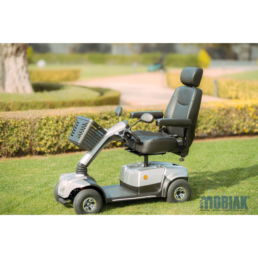 Αμαξίδιο Τύπου Scooter ARES με Αναπαυτικό Περιστρεφόμενο Κάθισμα-Πολυθρόνα. Ασημί. 0811820. Αμαξίδιο Τύπου Scooter ARES με Αναπαυτικό Περιστρεφόμενο Κάθισμα-Πολυθρόνα. Ασημί. 0811820.