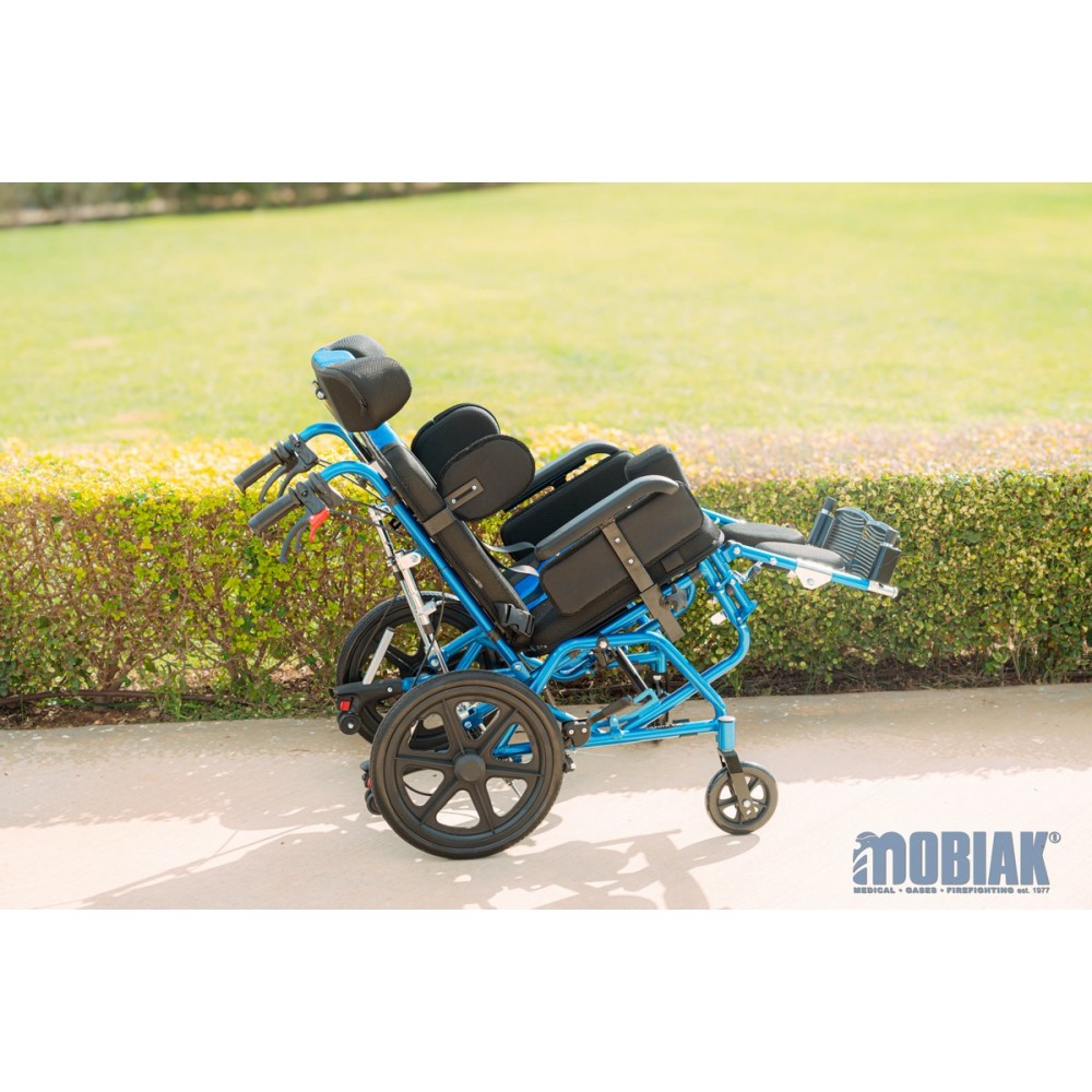 Ειδικό Παιδικό Αναπηρικό Αμαξίδιο Αλουμινίου AZURA I. Πλάτος Καθίσματος 36cm. Βάρος Χρήστη 100Kg. Μπλε. 0811983. 