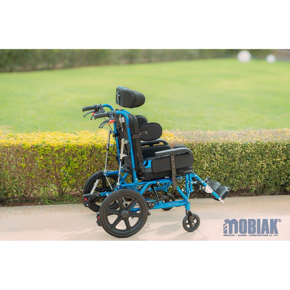 Ειδικό Παιδικό Αναπηρικό Αμαξίδιο Αλουμινίου AZURA I. Πλάτος Καθίσματος 36cm. Βάρος Χρήστη 100Kg. Μπλε. 0811983. 