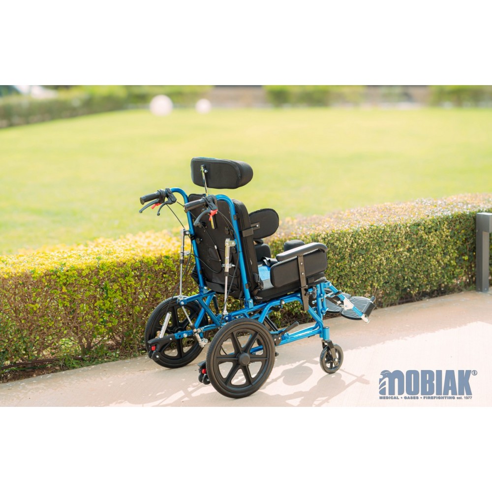 Ειδικό Παιδικό Αναπηρικό Αμαξίδιο Αλουμινίου AZURA I. Πλάτος Καθίσματος 36cm. Βάρος Χρήστη 100Kg. Μπλε. 0811983. 