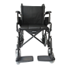 Χειροκίνητο Αναπηρικό Αμαξίδιο PW02021A-WC με Δοχείο Τουαλέτας. Αφαιρούμενα Πλαϊνά και Υποπόδια. Φρένα Συνοδού-Ζώνη Ασφαλείας. Πλάτος Καθίσματος 46cm. Μαύρο. 