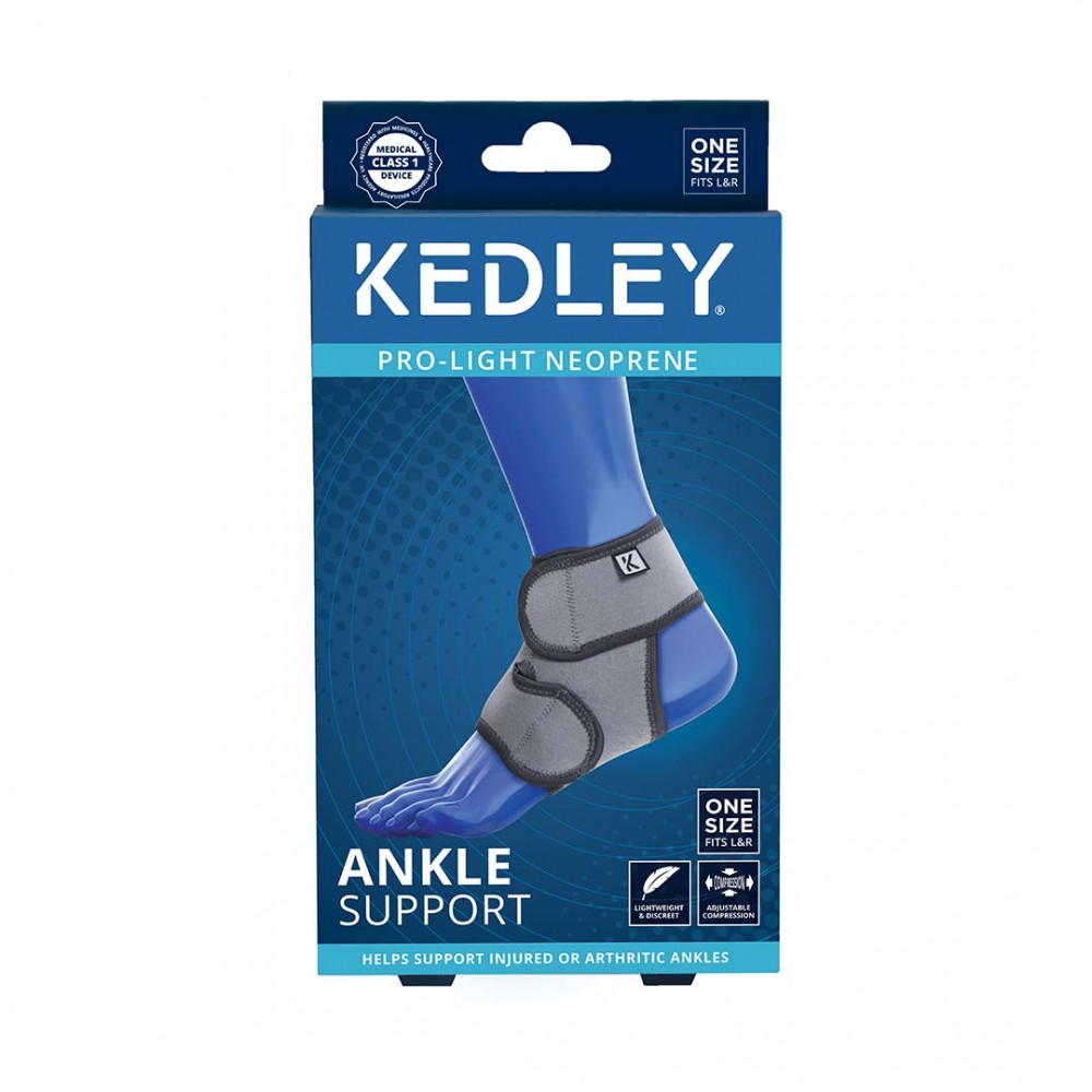 Απλή Αυτοκόλλητη Επιστραγαλίδα από Pro Lite Neoprene- Ankle Support KED/020. Αμφιδέξια. One Size. Ortholand. 