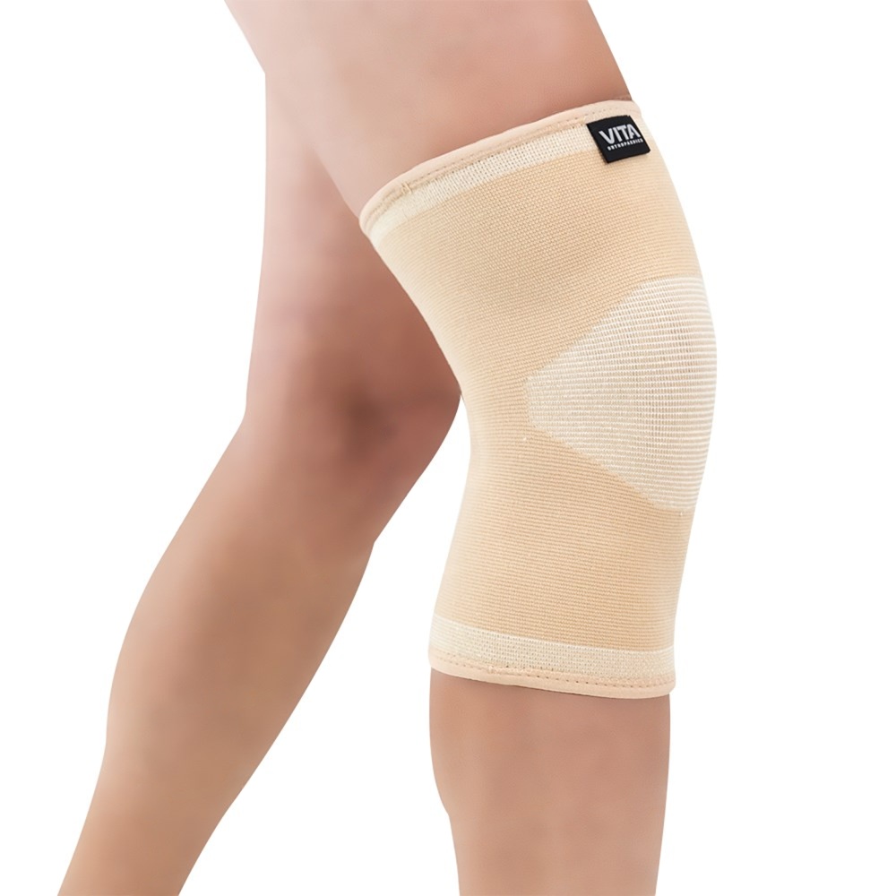 Επιγονατίδα Ελαστική Κλειστή Βαθμιαίας Συμπίεσης. Αμφιδέξια. Μπεζ. Επιγονατίδα Ελαστική Κλειστή Βαθμιαίας Συμπίεσης. Αμφιδέξια. Μπεζ.