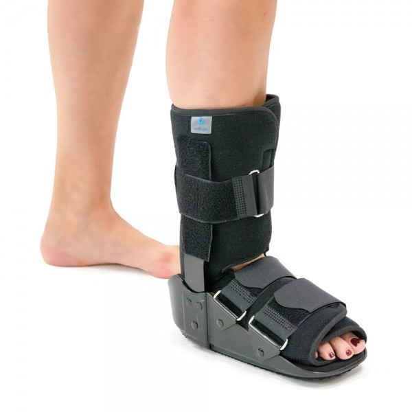 Κνημοποδικός Νάρθηκας-Μπότα Καταγμάτων “ROCKER BOTTOM” Σταθερός. Ύψος 28cm. Αμφιδέξιος. Μαύρο. VITA 06-2-089.