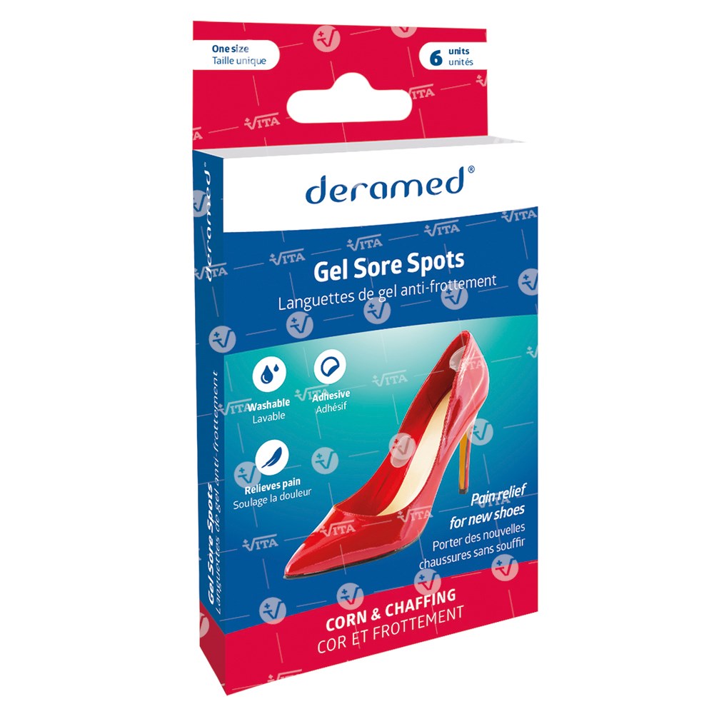 Επιθέματα Προστασίας για Υποδήματα GEL SORE SPOTS. One Size. 6 Τεμάχια. VITA 07-2-062. Επιθέματα Προστασίας για Υποδήματα GEL SORE SPOTS. One Size. 6 Τεμάχια. VITA 07-2-062.
