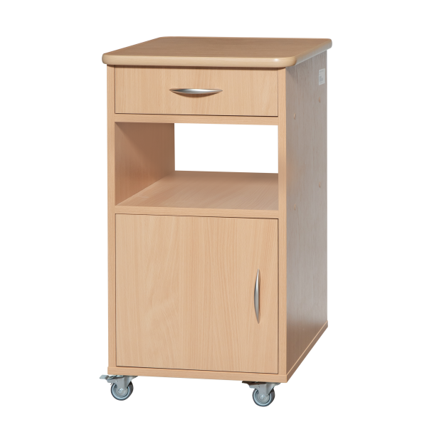 Ξύλινο, Τροχήλατο Κομοδίνο Νοσοκομειακής Κλίνης. 45,6x45,6x81cm. Mobiakcare 0805620. Ξύλινο, Τροχήλατο Κομοδίνο Νοσοκομειακής Κλίνης. 45,6x45,6x81cm. Mobiakcare 0805620.