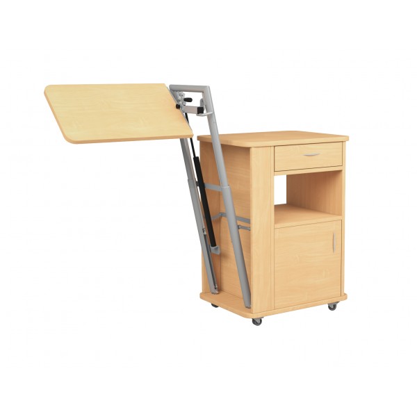 Ξύλινο, Τροχήλατο Κομοδίνο Νοσοκομειακής Κλίνης με Ρυθμιζόμενο Τραπεζάκι. Mobiakcare 0805623. Ξύλινο, Τροχήλατο Κομοδίνο Νοσοκομειακής Κλίνης με Ρυθμιζόμενο Τραπεζάκι. Mobiakcare 0805623.