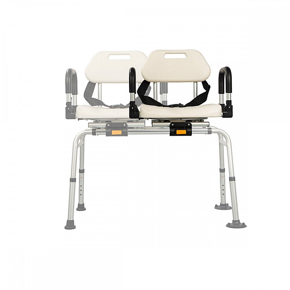 Περιστρεφόμενο Κάθισμα Μεταφοράς Μπανιέρας 360°. Ρυθμιζόμενου Ύψους. Αλουμινίου. Μέγιστο Βάρος Χρήστη 136Kg.  