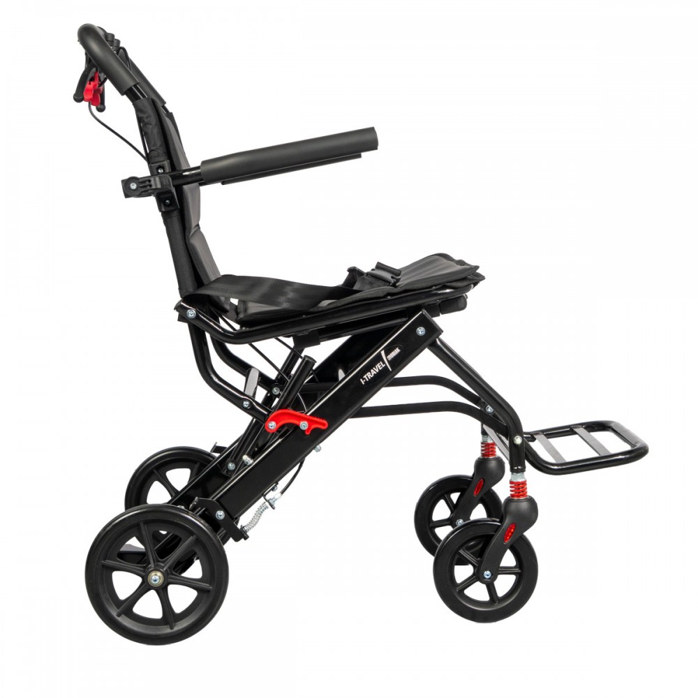 Αναδιπλούμενο Αμαξίδιο Μεταφοράς “I-TRAVEL”. Αλουμινίου. Τροχοί 8". Μέγιστο Βάρος 136Kg. 0805662. 