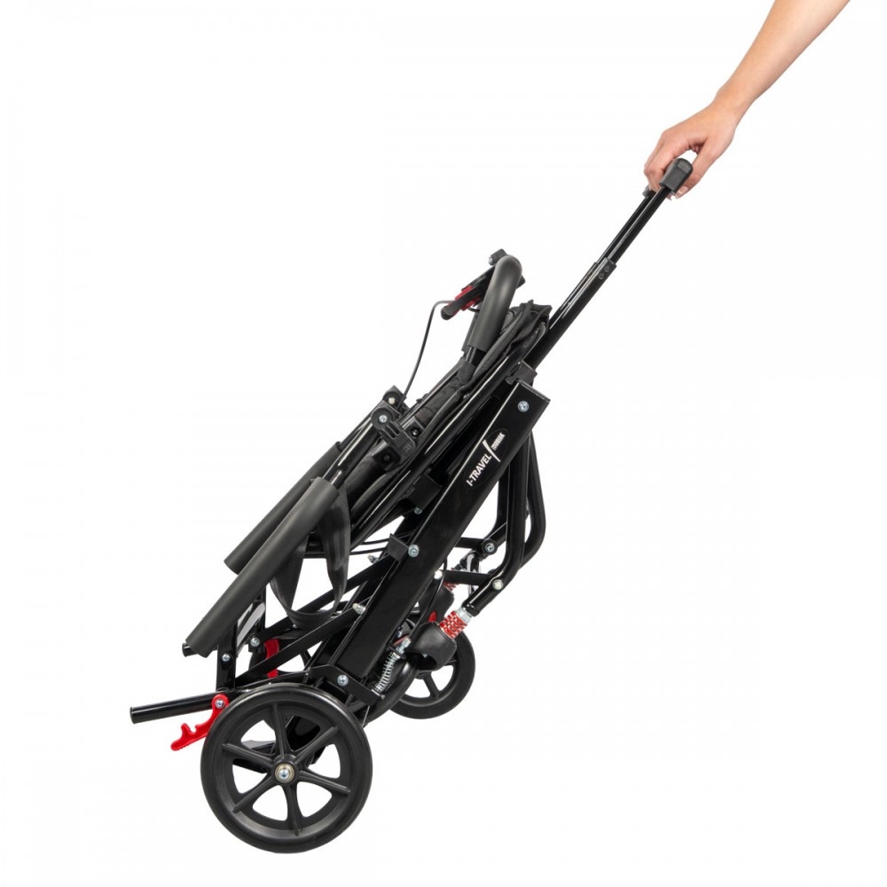 Αναδιπλούμενο Αμαξίδιο Μεταφοράς “I-TRAVEL”. Αλουμινίου. Τροχοί 8". Μέγιστο Βάρος 136Kg. 0805662. 