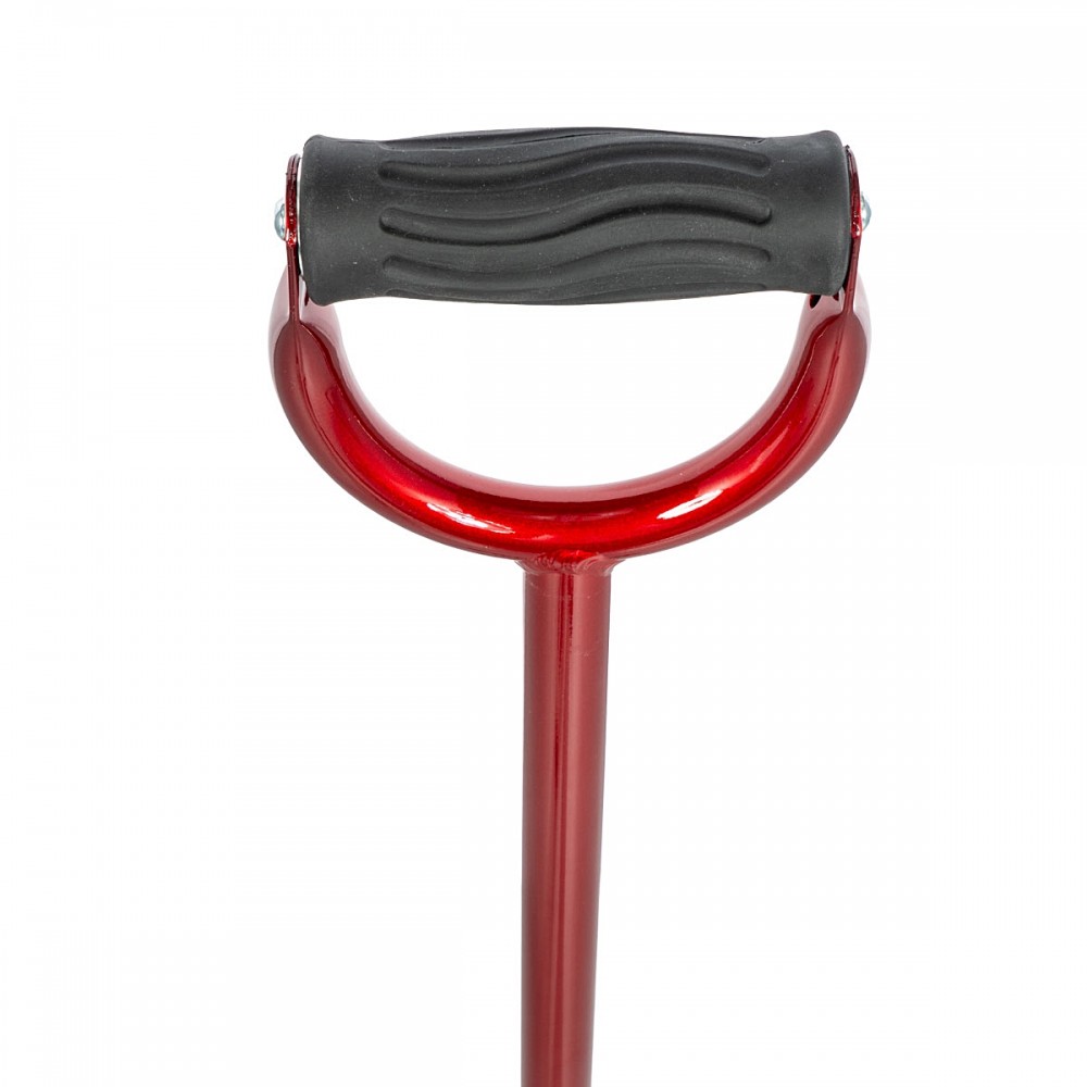 Μπαστούνι PREMIUM Τετράποδης Βάσης με Κλειστή Εργονομική Λαβή. Μέγιστο Βάρος Χρήστη 136Kg. Κόκκινο. 0805663. 