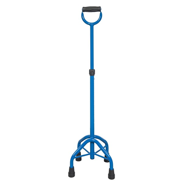 Μπαστούνι PREMIUM Τετράποδης Βάσης με Κλειστή Εργονομική Λαβή. Μέγιστο Βάρος Χρήστη 136Kg. Μπλε. 0805664.