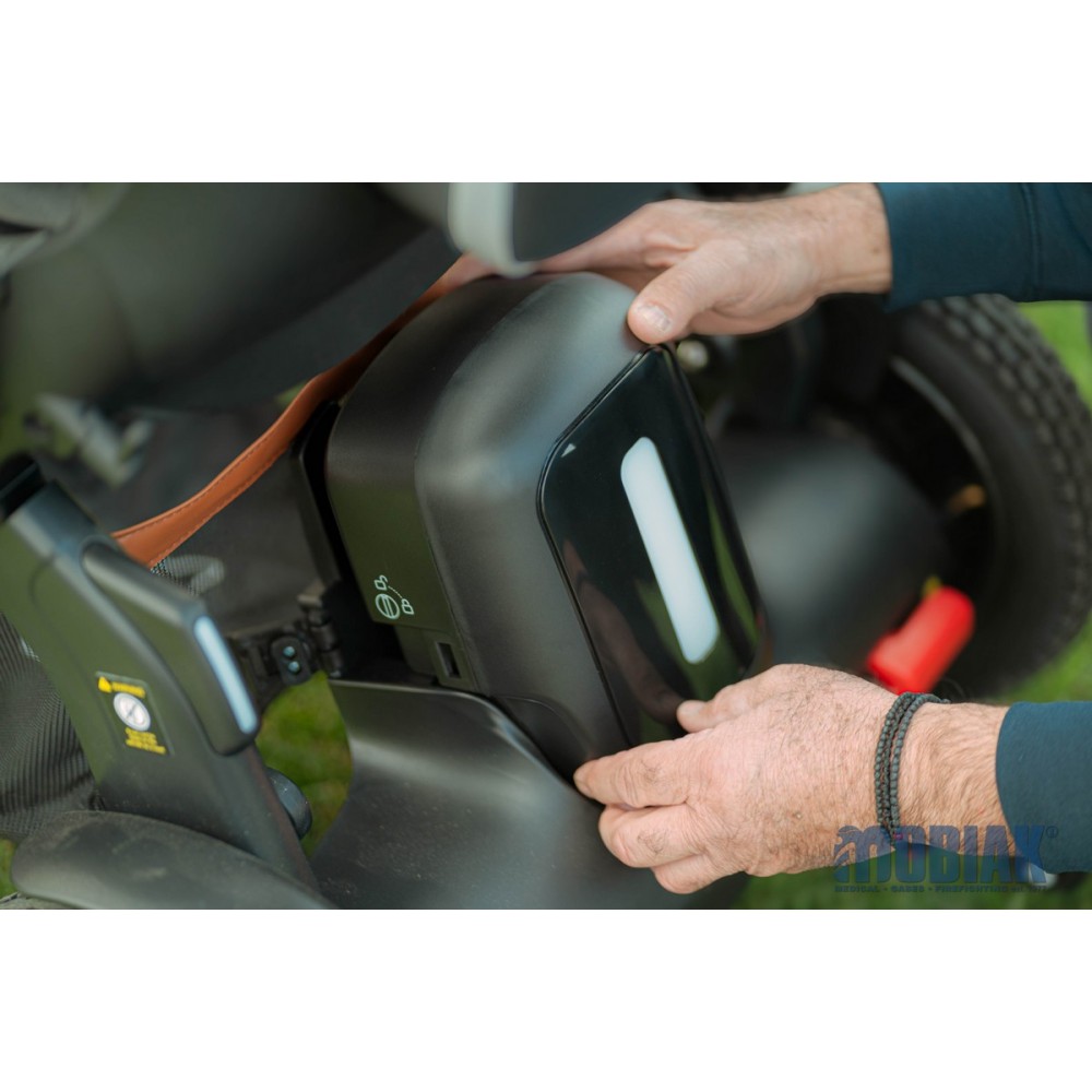 Ηλεκτροκίνητο Αμαξίδιο "TURBOTECH" Μεγάλης Ταχύτητας-Αυτονομίας. Τροχοί Off-Road 12". Βάρος Χρήστη 150Kg. 0805722.