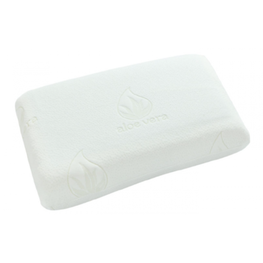 Υποαλλεργικό Μαξιλάρι Ύπνου Memory Foam - ALOE VERA 60x40x12cm Μέτριας Σκληρότητας. Mobiakcare 0806071.
