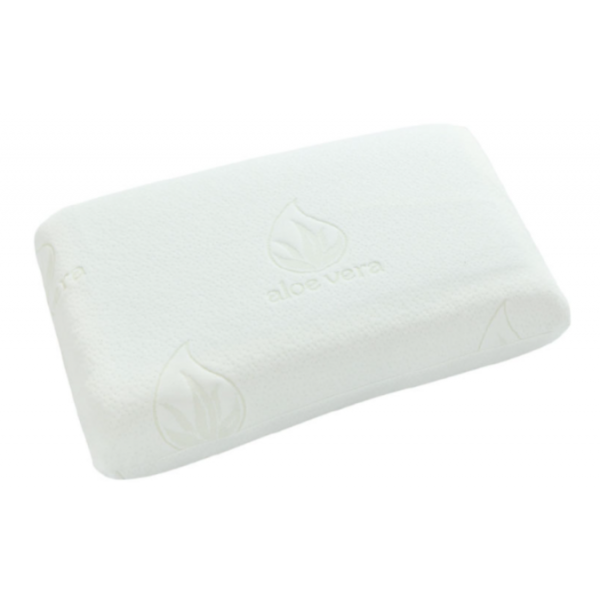 Υποαλλεργικό Μαξιλάρι Ύπνου Memory Foam - ALOE VERA 60x40x12cm Μέτριας Σκληρότητας. Mobiakcare 0806071.