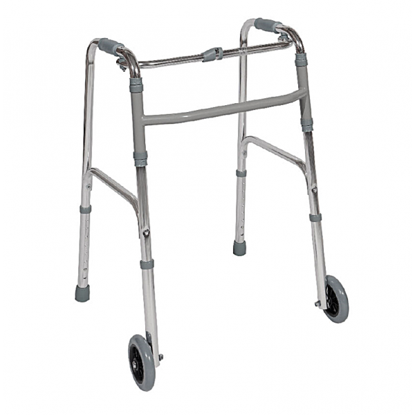 Πτυσσόμενος Περιπατητήρας Τροχήλατος με Μπροστινές Ρόδες. Ρυθμιζόμενου Ύψους 80-95 cm. 0806507.  Πτυσσόμενος Περιπατητήρας Τροχήλατος με Μπροστινές Ρόδες. Ρυθμιζόμενου Ύψους 80-95 cm. 0806507.