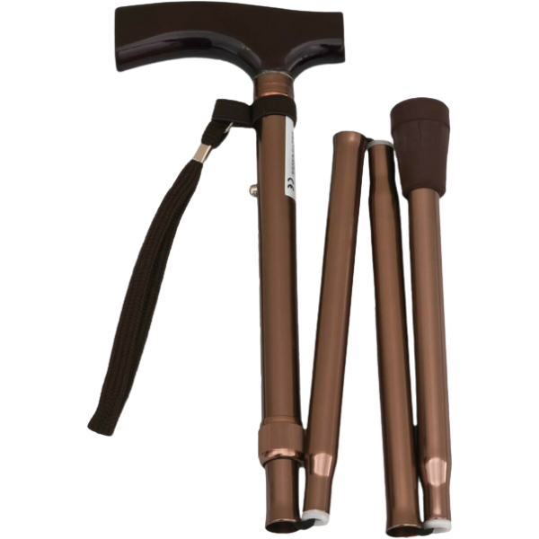 Μπαστούνι Αλουμινίου Μπρονζέ Σπαστό-Λαβής  Μπαστούνι Αλουμινίου Μπρονζέ Σπαστό-Λαβής