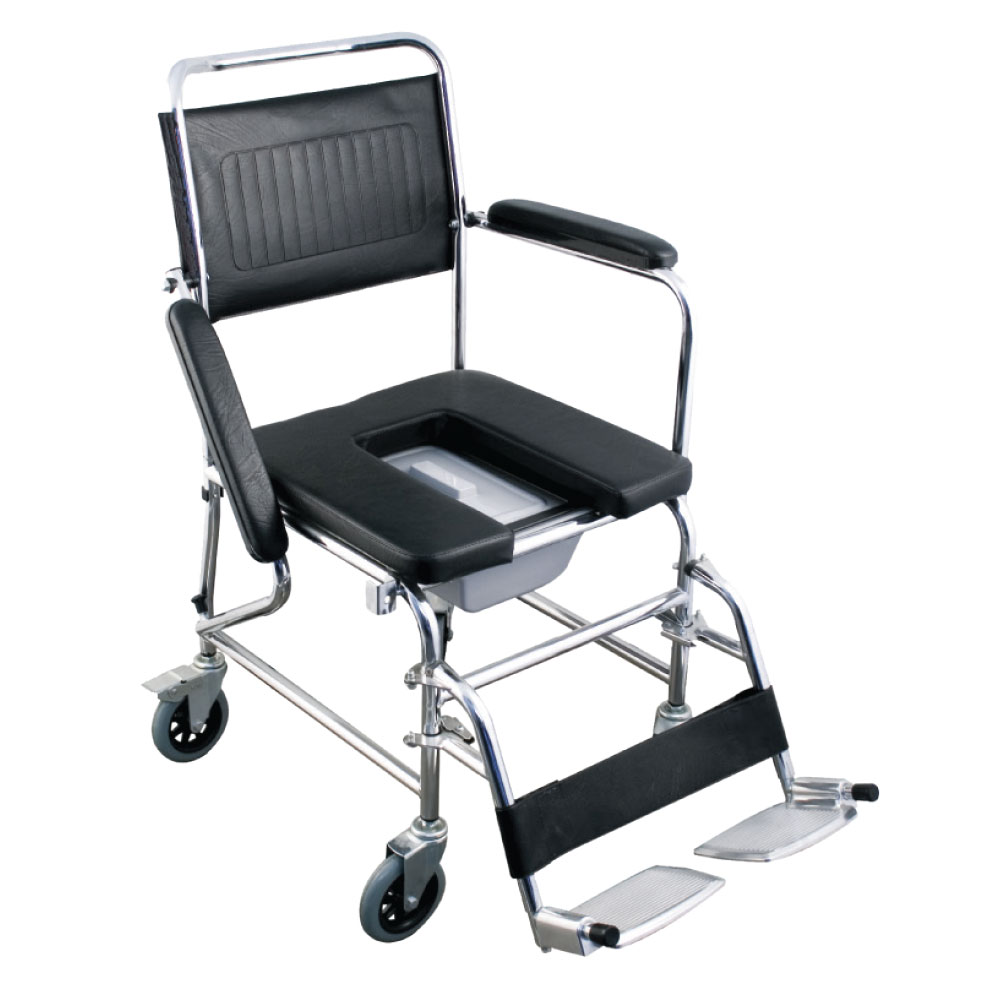 Αναπηρικό Αμαξίδιο με Συρταρωτό Δοχείο Τουαλέτας και Αφαιρούμενο Κάλυμμα Σχήματος U. 0806777. 