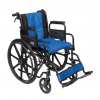 Aναπηρικό Πτυσσόμενο Αμαξίδιο “Golden”. Τροχοί 24”. Ενισχυμένο Μαξιλάρι. Πλάτος Καθίσματος 46cm. Μπλε – Mαύρο. 0808481.
