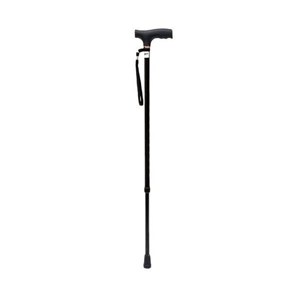 Μπαστούνι Αλουμινίου Μαύρο Πτυσσόμενο 73-93cm. Λαβής Μπαστούνι Αλουμινίου Μαύρο Πτυσσόμενο 73-93cm. Λαβής