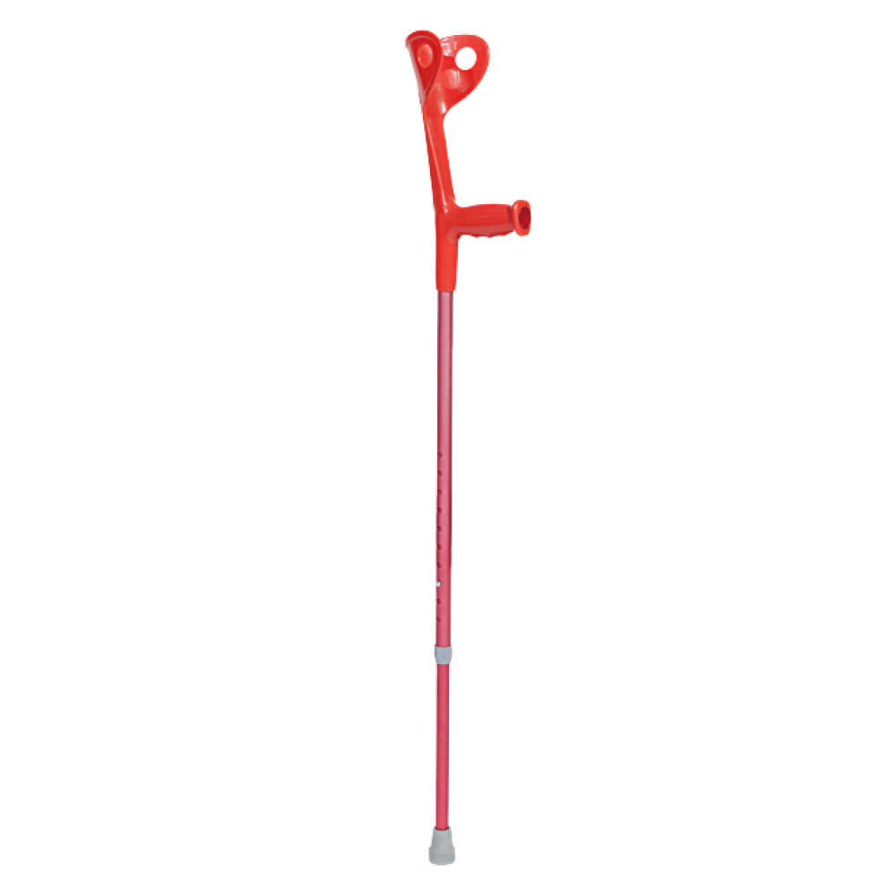 Βακτηρία Αγκώνος με Σταθερή Λαβή. 76-95cm. Βάρος Χρήστη 100Kg. Κοκκινο-Φούξια. 0809781.