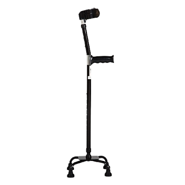 Βακτηρία Τετράποδη Μεγάλης Βάσης Ρυθμιζόμενου Ύψους 79-109cm. Μαύρο. 0810066. Βακτηρία Τετράποδη Μεγάλης Βάσης Ρυθμιζόμενου Ύψους 79-109cm. Μαύρο. 0810066.