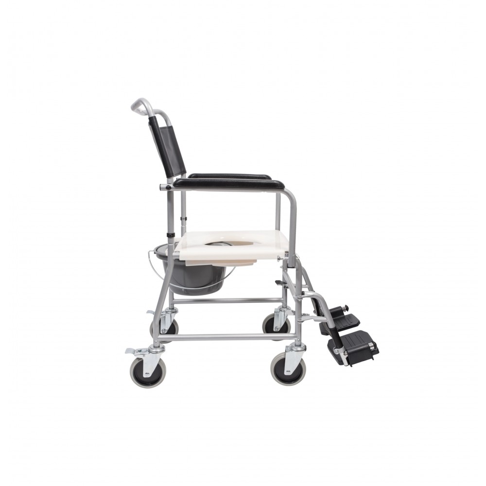 Αναπηρικό Αμαξίδιο Εσωτερικού Χώρου με Δοχείο Τουαλέτας. Πτυσσόμενα Πλαϊνά. Πλάτος Καθίσματος 45cm. 0810120.