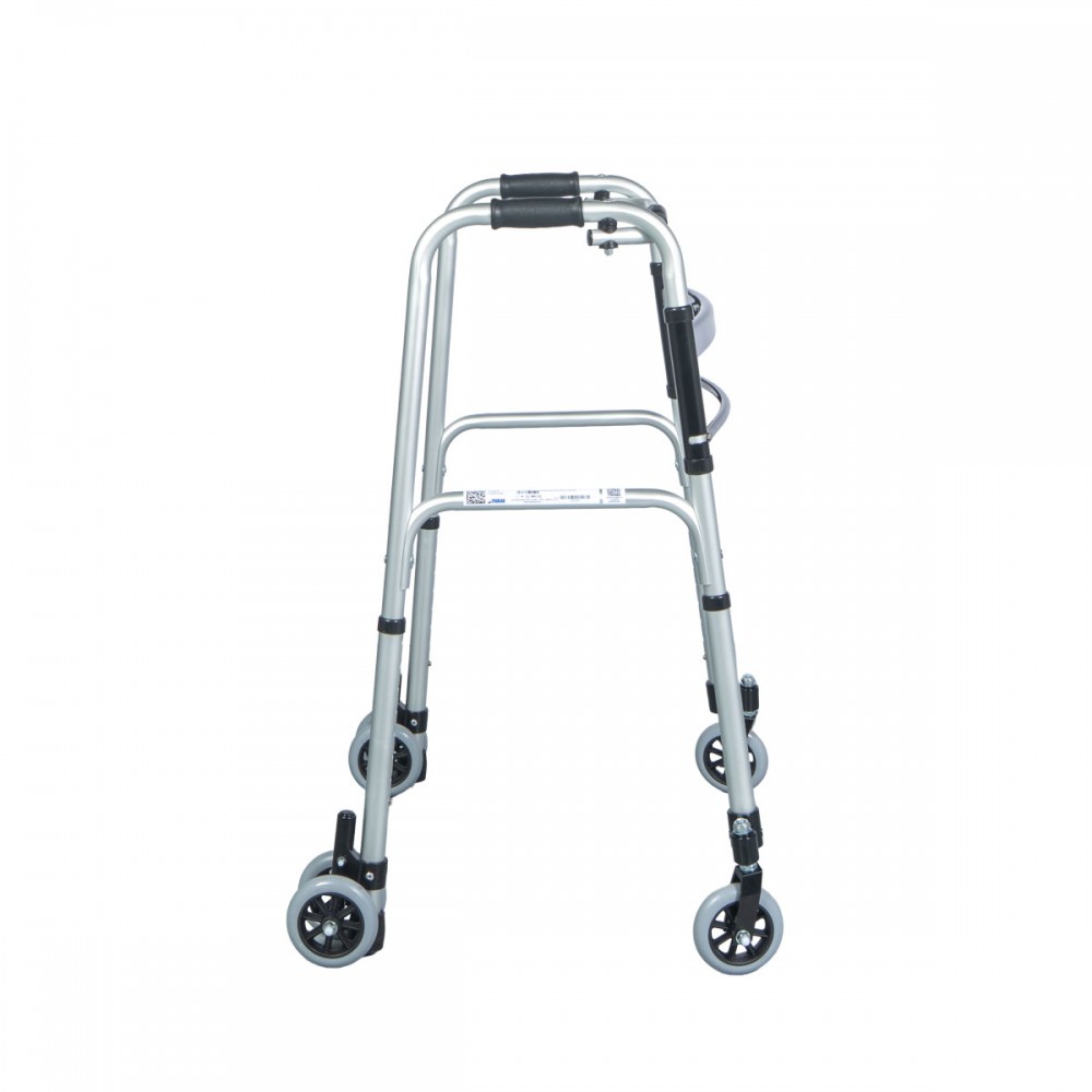 Περιπατητήρας με Περιστρεφόμενους Τροχούς 360°. Αλουμινίου. Πτυσσόμενος. Μέγιστο Βάρος Χρήστη έως 136Kg. 0810643. 