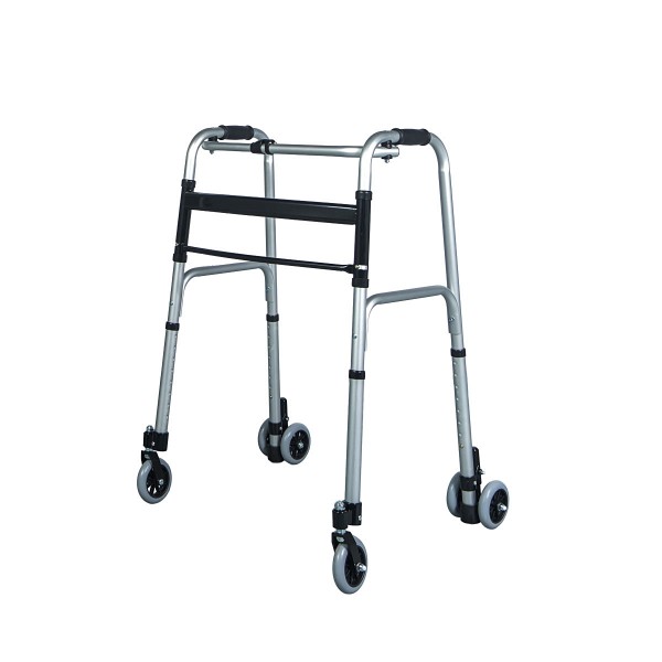 Περιπατητήρας με Περιστρεφόμενους Τροχούς 360°. Αλουμινίου. Πτυσσόμενος. Μέγιστο Βάρος Χρήστη έως 136Kg. 0810643. Περιπατητήρας με Περιστρεφόμενους Τροχούς 360°. Αλουμινίου. Πτυσσόμενος. Μέγιστο Βάρος Χρήστη έως 136Kg. 0810643.