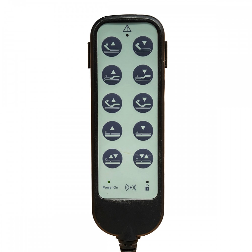 Κρεβάτι Νοσηλείας Ηλεκτρικό Πολύσπαστο "KING". Εσωτερικό Πλάτος 120cm. Ξύλινες Μετώπες. Με Αναρτήρα. 0811250.