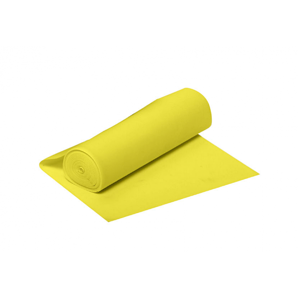 Ελαστική Ταινία Εξάσκησης CanDo® Exercise Stretch Band σε Ρολό. Κίτρινο Μαλακό 1x. Latex free. 5,5m x 12,7cm.  Ελαστική Ταινία Εξάσκησης CanDo® Exercise Stretch Band σε Ρολό. Κίτρινο Μαλακό 1x. Latex free. 5,5m x 12,7cm.