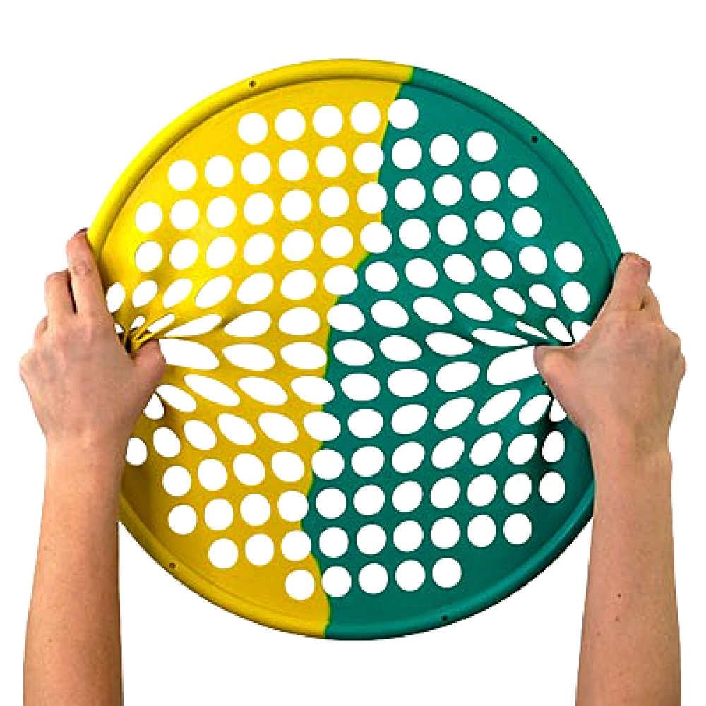 Εξασκητής Χεριών CanDo® Web Διαμέτρου 35cm. Αντίσταση Κίτρινο-Πράσινο. 0811478.
