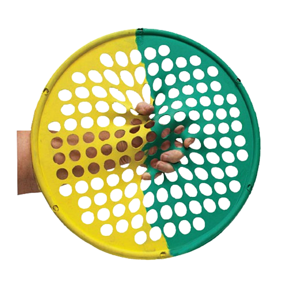 Εξασκητής Χεριών CanDo® Web Διαμέτρου 35cm. Αντίσταση Κίτρινο-Πράσινο. 0811478.