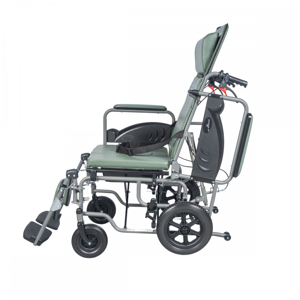 Αναπηρικό Ανακλινόμενο Αμαξίδιο  “PROTEUS IV” Reclining με Δοχείο Τουαλέτα Σχήματος U. 0811928. 