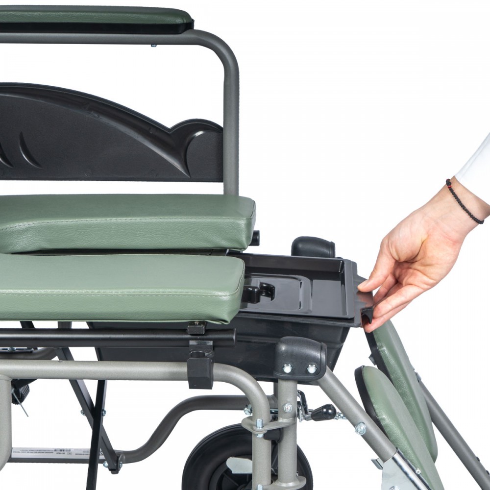 Αναπηρικό Ανακλινόμενο Αμαξίδιο  “PROTEUS IV” Reclining με Δοχείο Τουαλέτα Σχήματος U. 0811928. 