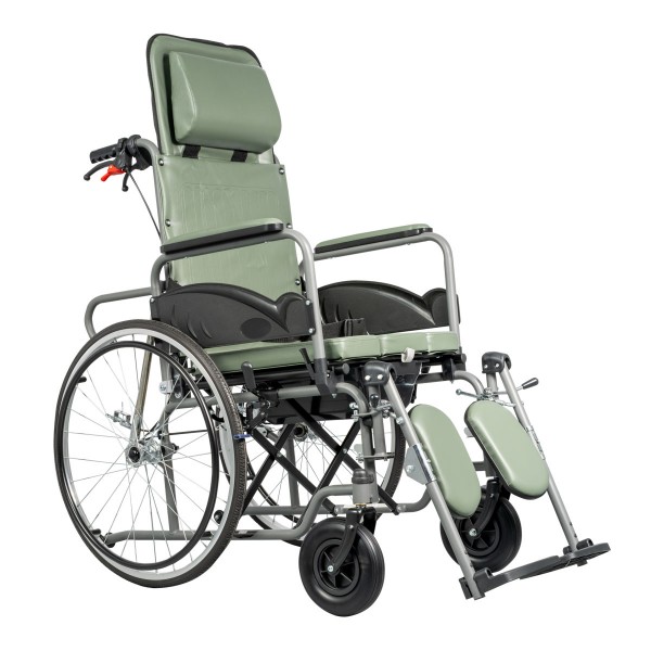 Αναπηρικό Αμαξίδιο Ανακλινόμενης Πλάτης & Υποπόδιων "Proteus II Reclining" με Δοχείο Τουαλέτας. Πλάτος Καθίσματος 46cm. 0811981. 