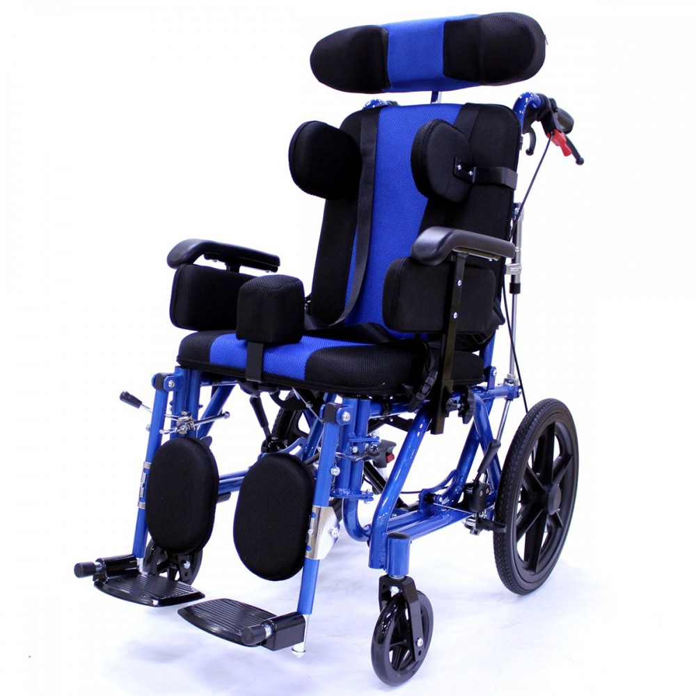 Ειδικό Παιδικό Αναπηρικό Αμαξίδιο Αλουμινίου AZURA I. Πλάτος Καθίσματος 36cm. Βάρος Χρήστη 100Kg. Μπλε. 0811983. 
