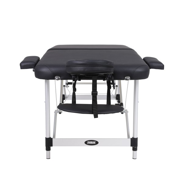 Πτυσσόμενο Κρεβάτι Μασάζ 2 Τμημάτων Αλουμινίου με Αξεσουάρ. 185x70x56,5-78cm. Μαύρο. 0812306. Πτυσσόμενο Κρεβάτι Μασάζ 2 Τμημάτων Αλουμινίου με Αξεσουάρ. 185x70x56,5-78cm. Μαύρο. 0812306.