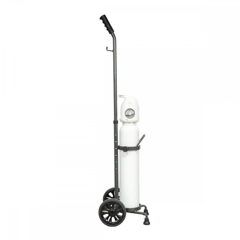 Καρότσι Μεταφοράς Φιαλών Οξυγόνου 2 & 3 Λίτρων. Αλουμινίου. Διάμετρος 12cm. 0813105. 