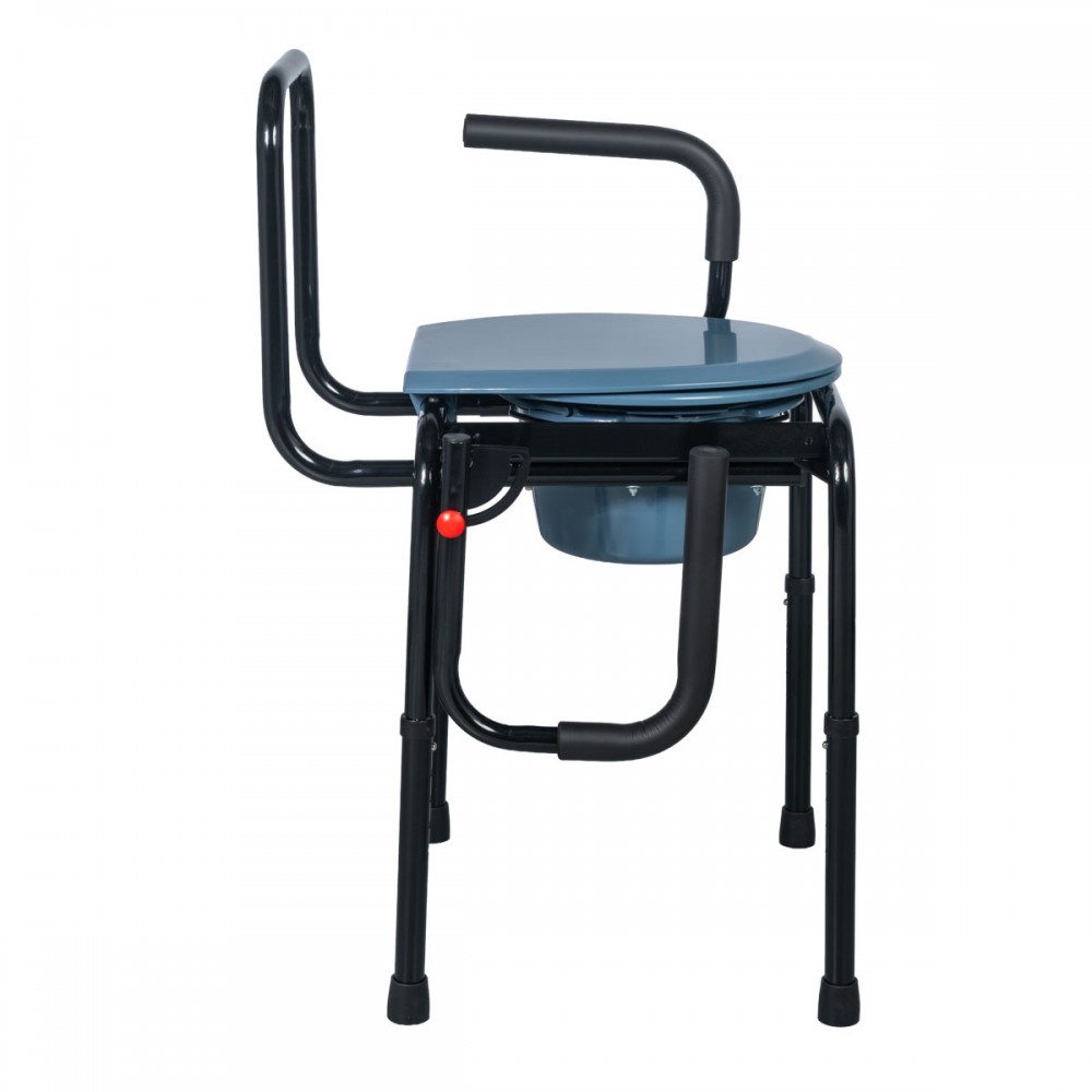 Ειδική Καρέκλα Μπάνιου Premium 3 σε 1. Τουαλέτα-Ανυψωτικό-Στήριξη. Πτυσσόμενα Πλαϊνά. Μέγιστο Βάρος Χρήστη 130Kg. 0813165.